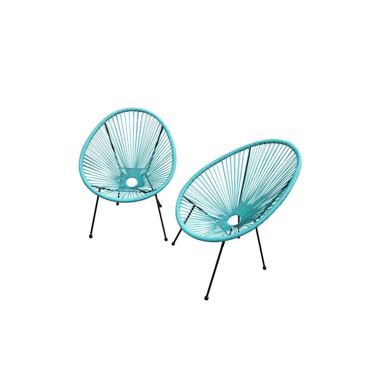 Chaise de patio Alibay, Sarcelle