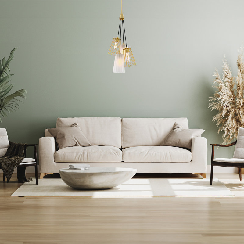 Jarmell - Light Steel Dimmable Tiered Chandelier, 4, 31.75" H x 14.5" W x 14.5" D