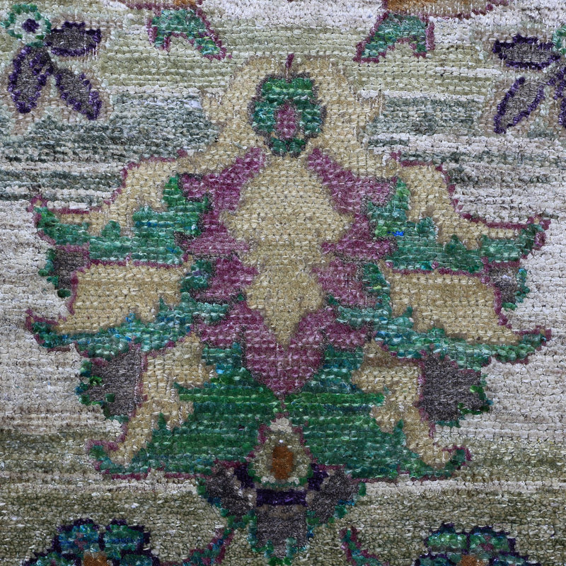 Green Alchemy Traditional Silk Blend Rug - 4'10" x 7'2"