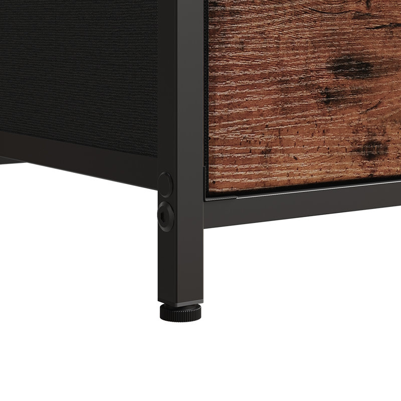 100cm W Chest of Drawers, Black/Brown