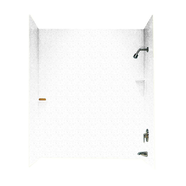 60'' W 30'' D 60'' H Alcove Solid Surface Wall