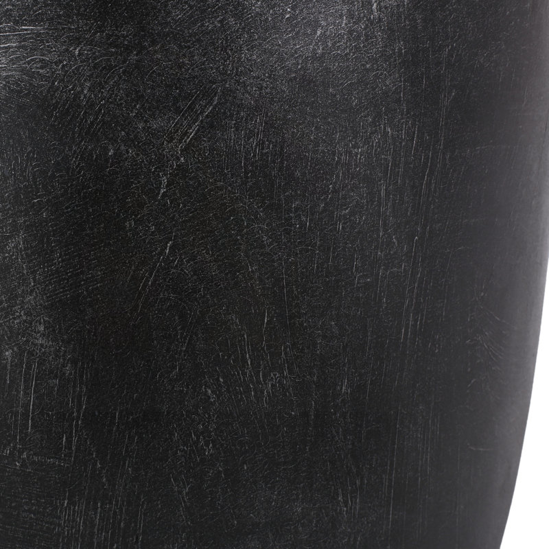 Textured Barrel Concrete Side Table