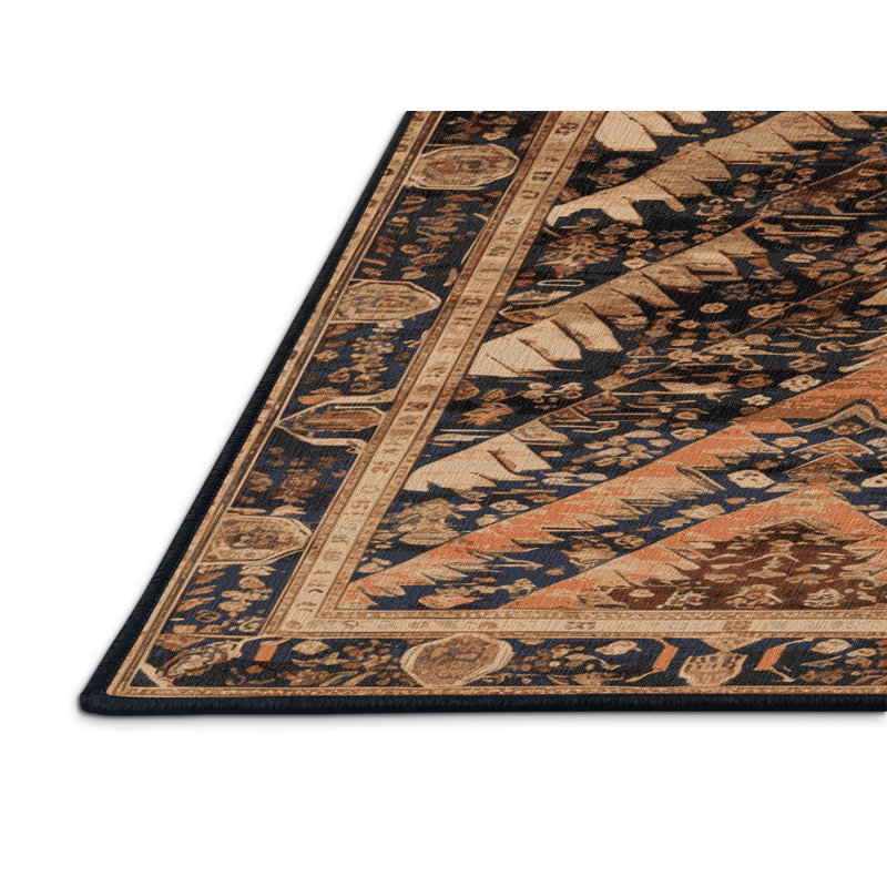 Tapis brun lavable à la machine, Rectangle 2 pi x 3 pi