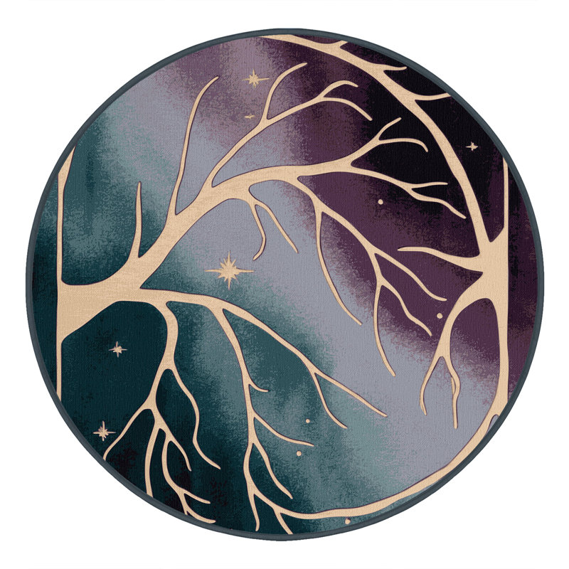 Wandering Willow Rug, Round 3'