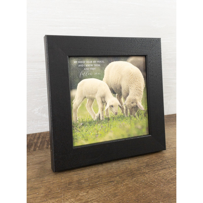 «My Sheep Hear My Voice And I Know Them Shepherd», art encadré sur papier
