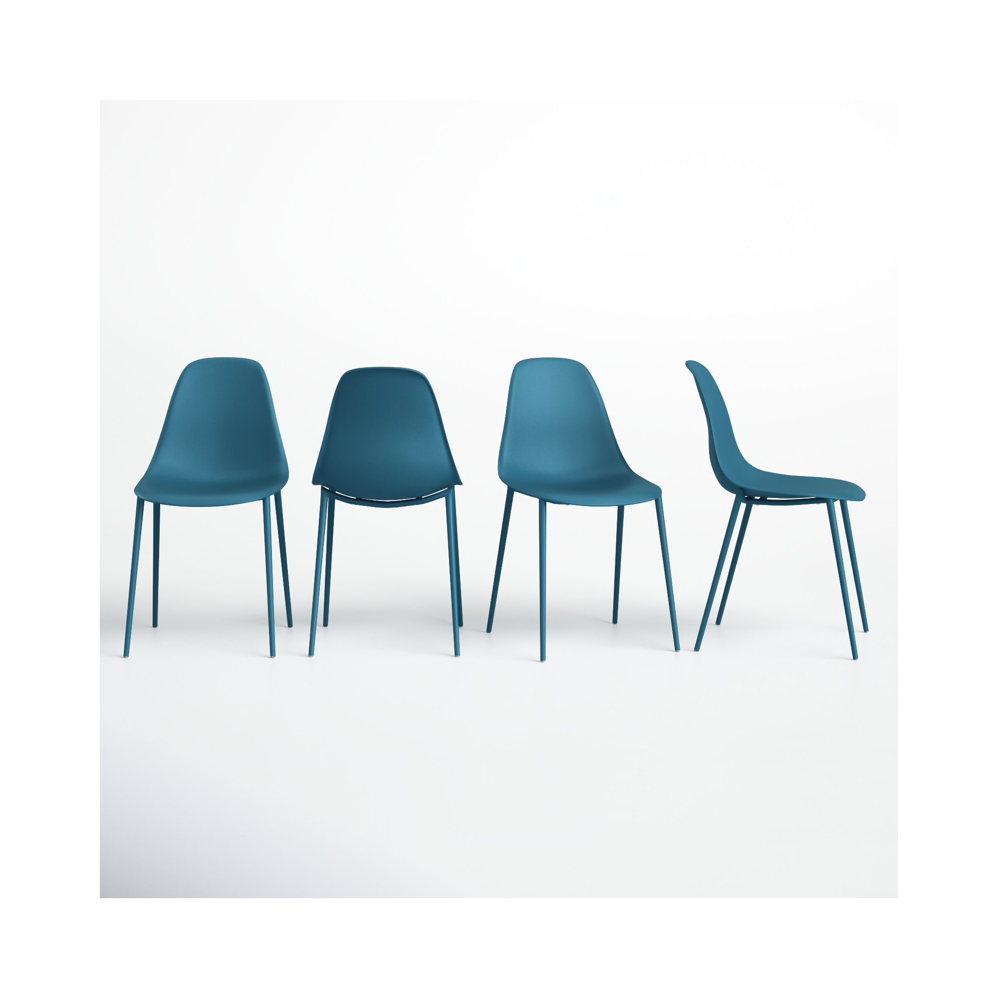 Isla Indoor/Outdoor Dining Chair, Ocean Teal