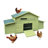 Spacious Wooden Chicken Coop For Outdoor Use With Dual Nesting Boxes And Two Free-range Doors For Easy Access