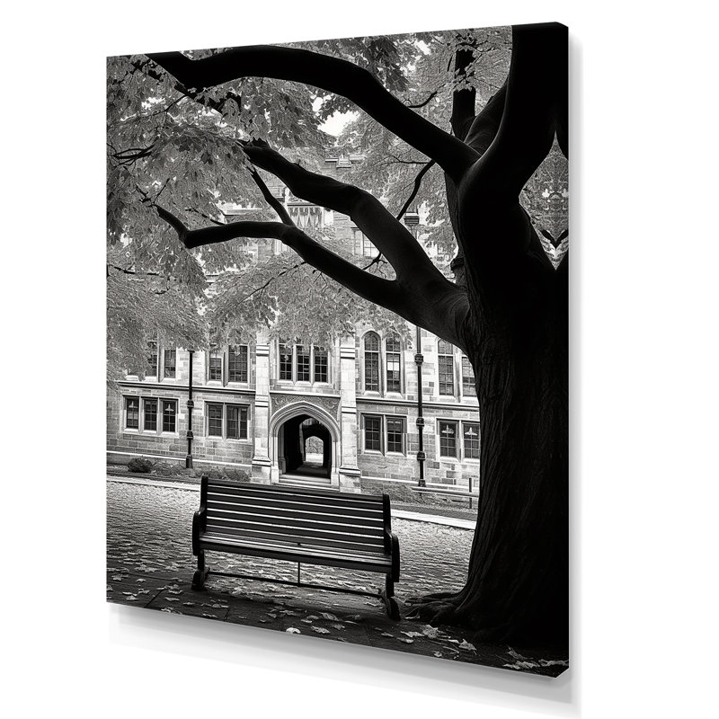 «College University Winter Photo II» sur toile, Toile tendue, H 32 po x l 24 po x P 1 po
