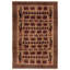 Tapis brun clair Rare War 6 pi 7 po x 9 pi 7 po