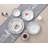 Porcelain China Dinnerware Set 24 Piece - Service for 4