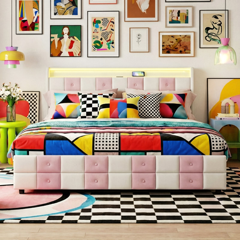 Upholstered Bed, European Kingsize (160 x 200 cm)
