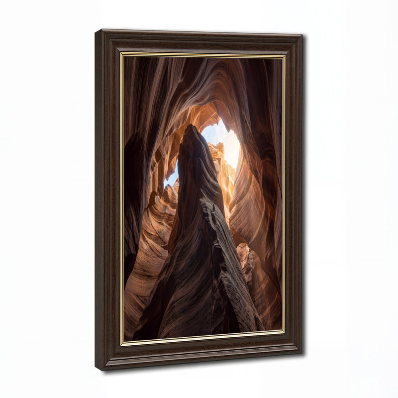«Wavy Orange Sandstone Canyon», art mural sur toile, H 16 po x l 24 po
