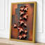 Copper Star Cascade Geometric - Wrapped Canvas-1818204945-1818204946
