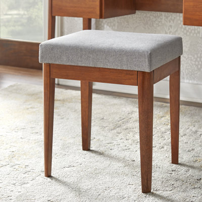 Solid wood dressing stool