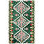 Wilstead Southwestern Handmade Tufted Wool Green/Ivory/Pink Area Rug-603890539