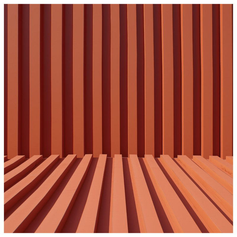 Orange Vertical Lines Duvet Covers, King