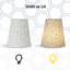 Abat-jour empire en lin 6,5 "pour appliques murales et luminaires suspendus