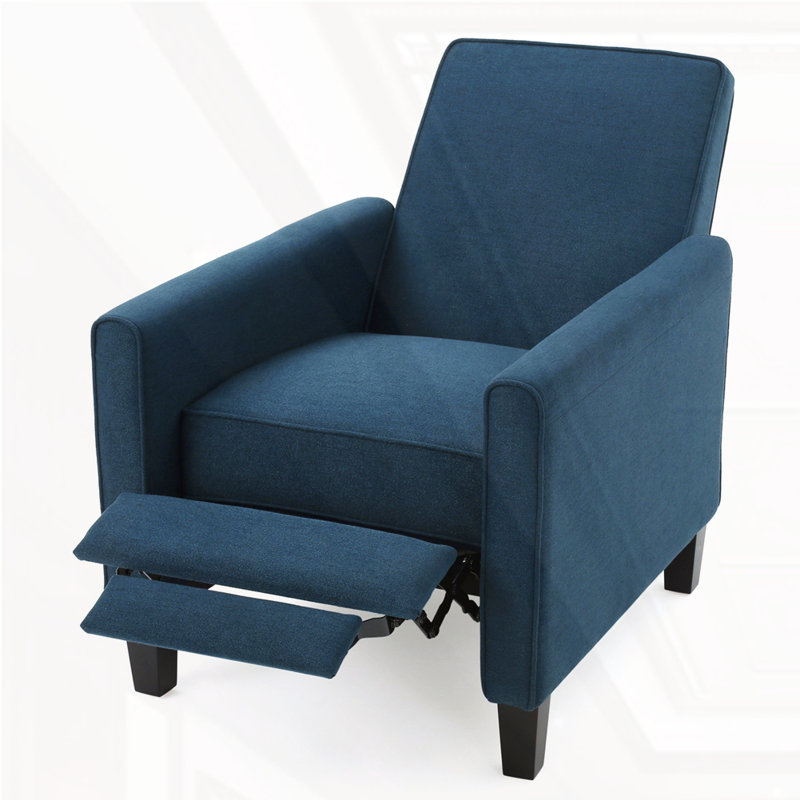 Fauteuil en lin, Tissu bleu marine