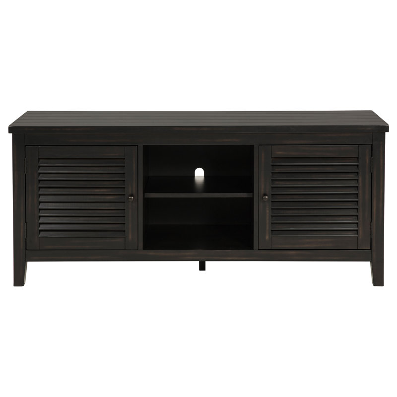 Farihah 2-door 60-inch TV Stand Console Distressed Java
