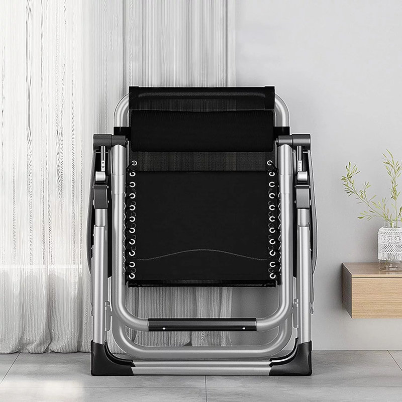 Ensemble de 2 chaises longues zéro gravité, chaise longue inclinable rembourrée et ajustable avec porte-gobelet, pouvant supporter 440 lb