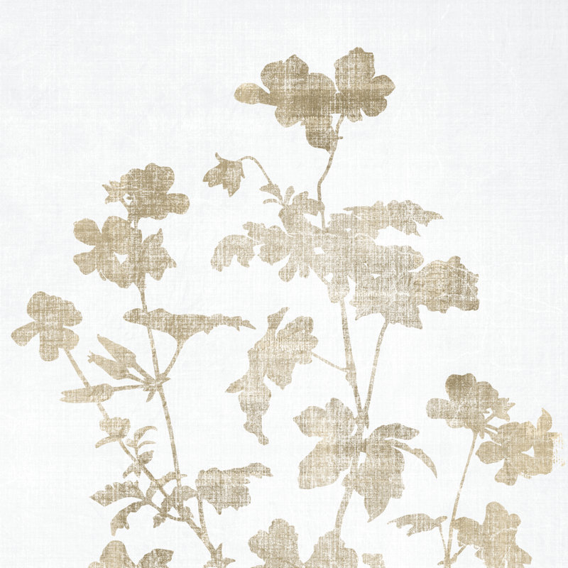 Botanical Cream Sketch - Wrapped Canvas Art Prints, 122cm H x 122cm W