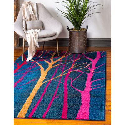 Glenarden Washable Abstract Indoor Rug