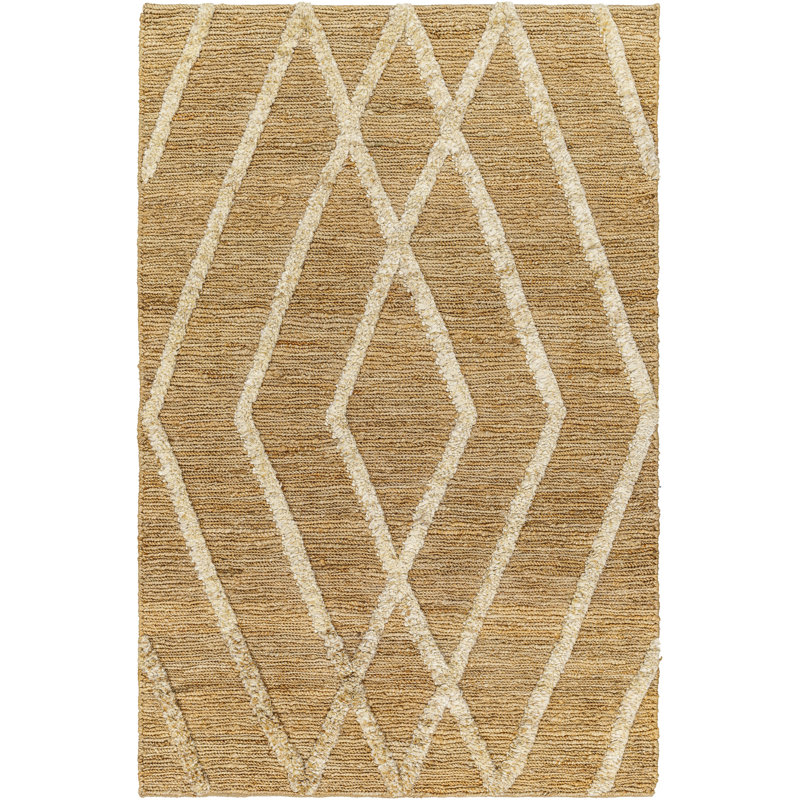 Roselie Handmade Jute/Sisal Tan Rug, Rectangle 8' x 10'