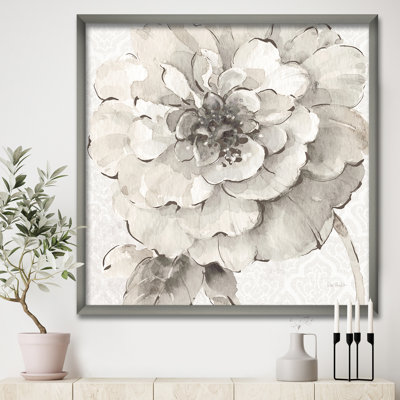 « indigold gris pivoines i »-image image sur toile