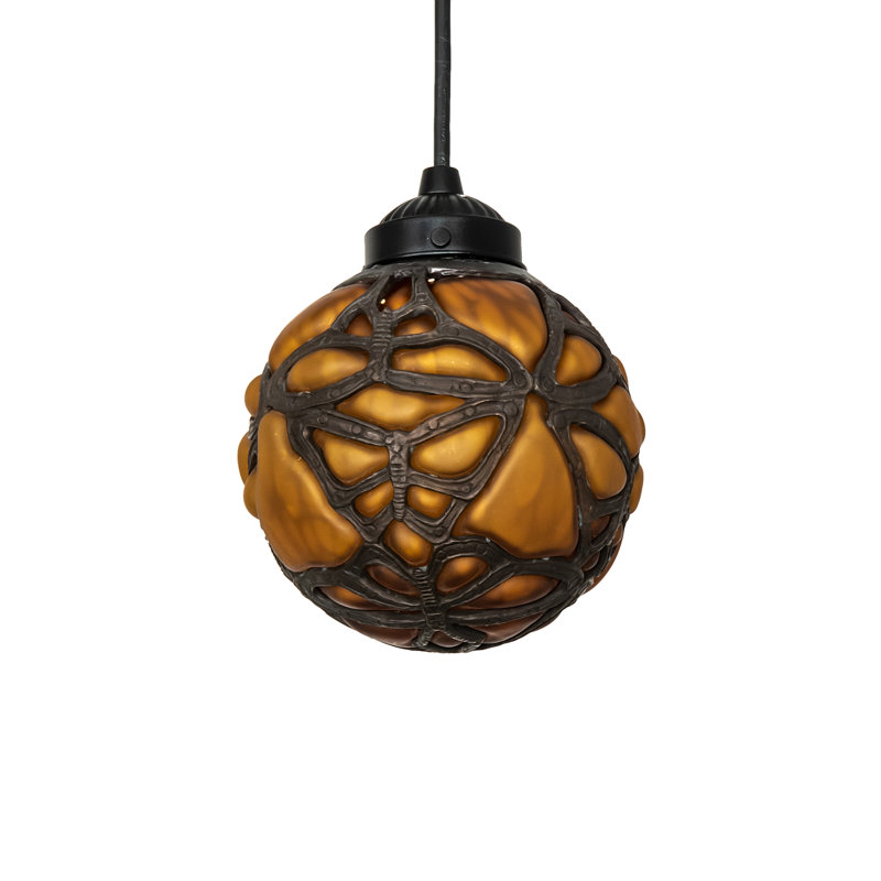 Luminaire suspendu en forme de globe à 1 lumière Shabre