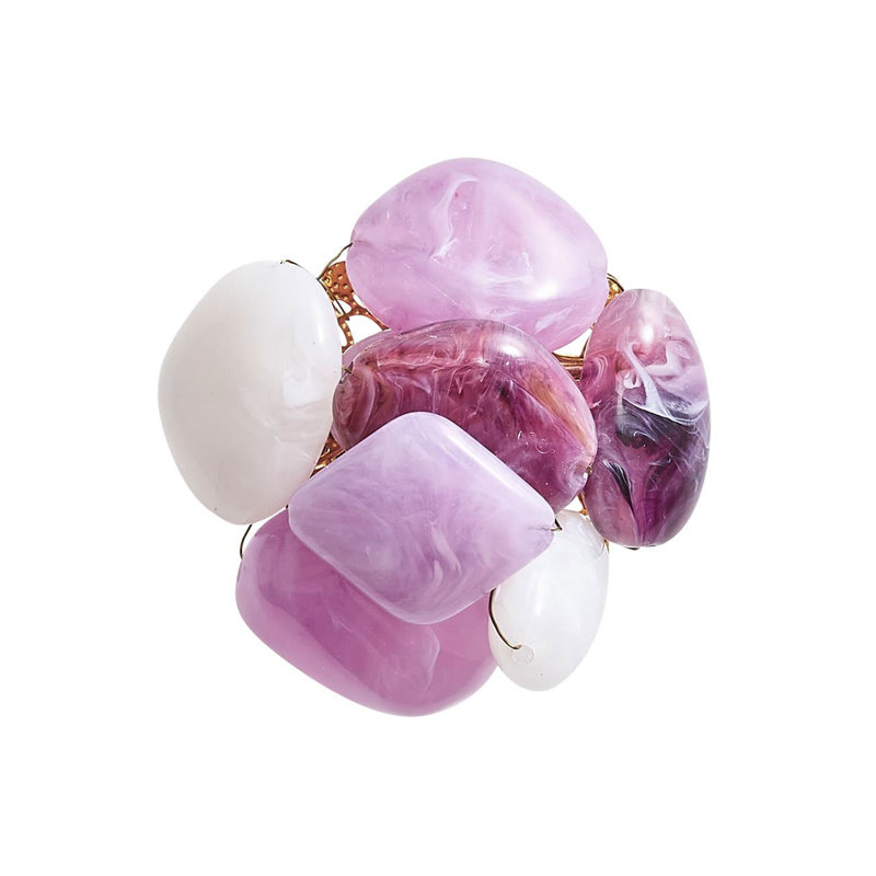 Sea Stone Napkin Ring, Lilac