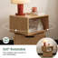 Ensemble de 2 tables d'appoint en chêne massif-579267002