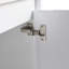 Meuble-lavabo autoportant 24 po avec lavabo en résine et 2 portes à fermeture douce (emballage KD)