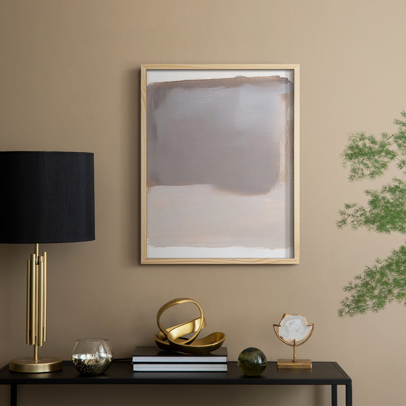 ABSTRACT Series DCCXV Framed Print - Solid Wood, Natural, 11" H x 9" W