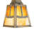 6" Wide Mission Valley View Wall Sconce