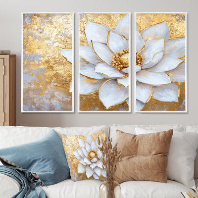 Ensemble de salon Golden Lotus White Dream II - Lotus