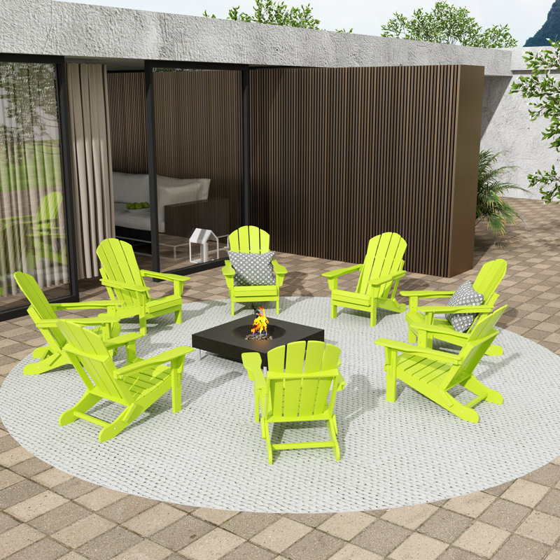 Chaise Adirondack pliante Vinnie, Limette