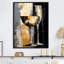 Champagne Collage avec verres - Champagne, art mural-95893077-95893075