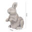 Pot de fleurs statue de lapin en magnésium Platt