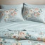 7 pièces, imprimé floral, bleu doux-130473341
