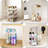 Revolving Spice Rack Organizer For Cabinet, DIY Adjustable 8 Tier Clear Rotating Spice Shelf Countertop, Space Saving Lazy Susan Seasoning Organizer For Kitchen, Pantry Cupboard Storage Turntable
