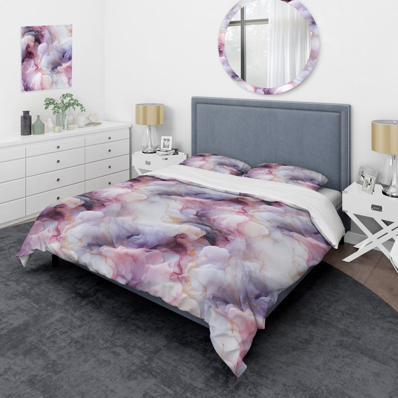 Ensemble de housse de couette Enchanted, Housse de couette pour grand lit et 2 taies décor