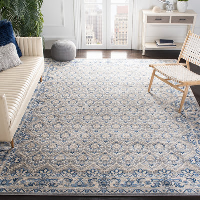 Asucena Light Gray/Blue Area Rug