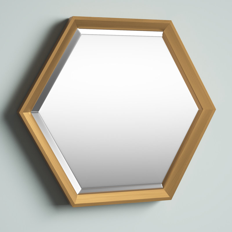 Bensonhurst Flat Mirror, 26" H x 22" W, Gold