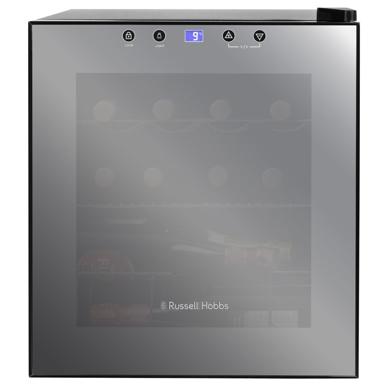 Russell Hobbs® RH15WC201MR, 12 Bottle Wine Cooler in Mirror Black
