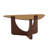 Vintage Triangular Coffee Table with Tempered Glass Top