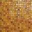 Tangerine 5/8" x 5/8" Glimmer Glass Mosaic