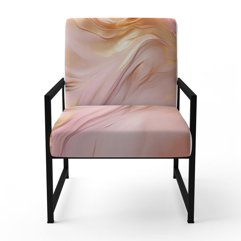 Fauteuil d'appoint rembourré à formes géométriques Tender, Noir, noir, noir, noir