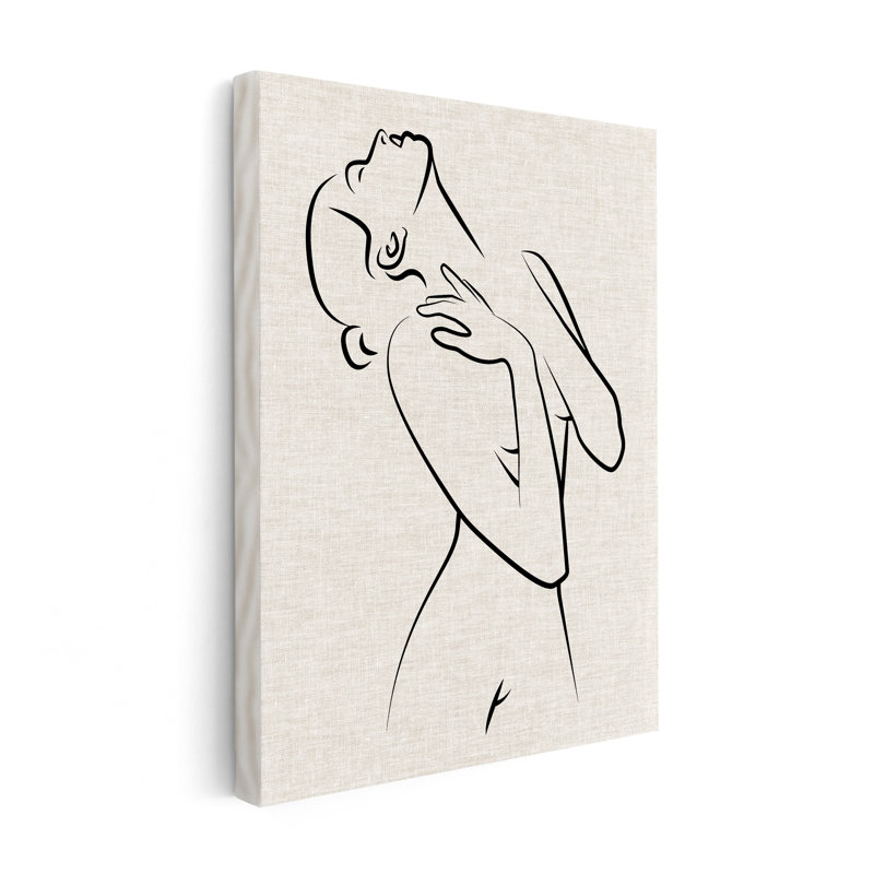 Contour de femme n ° 1, 24"H x 32"W, Canvas, Unframed