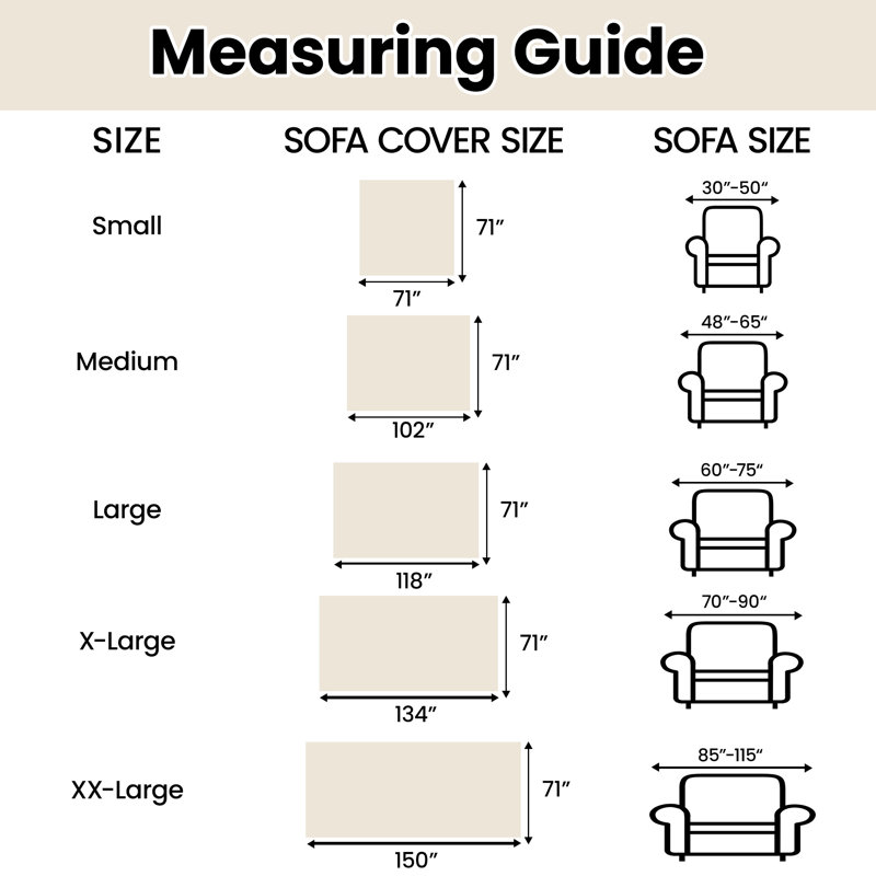 Pet-Friendly Waterproof Couch Cover with Tassel, Beige 71"x 102", Beige, 102.36" W x 70.86" D