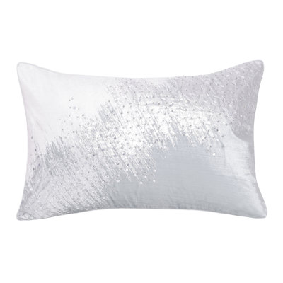Sequined Abstract Polyester Throw Pillow Cover